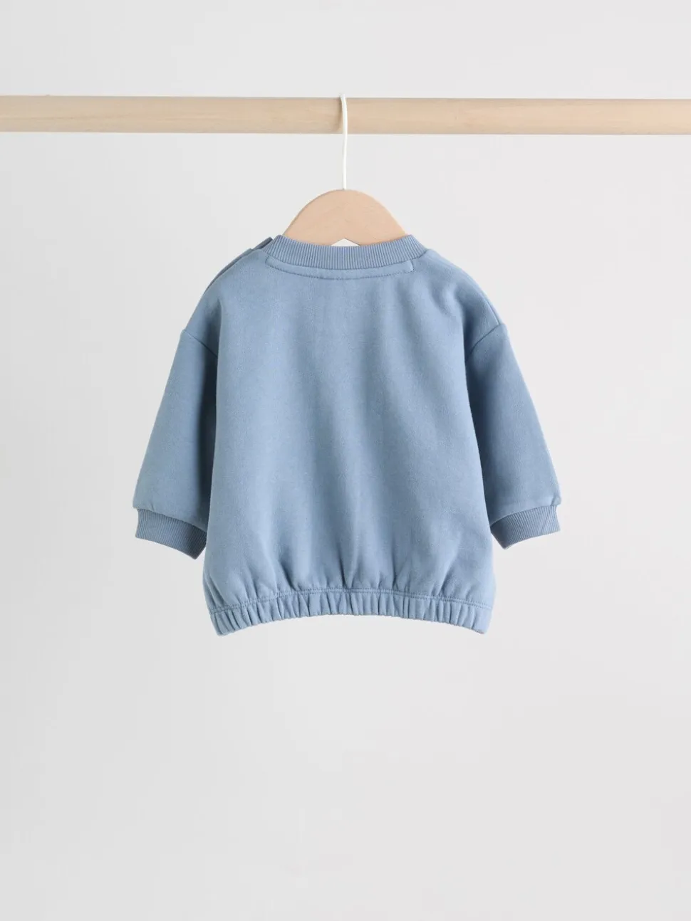 Blauw met dinosaurus - Set met baby-sweatshirt en legging (0mnd-3jr)