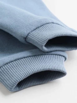 Blauw met dinosaurus - Set met baby-sweatshirt en legging (0mnd-3jr)
