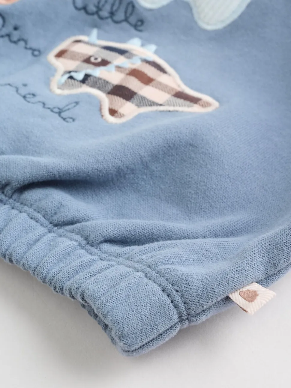 Blauw met dinosaurus - Set met baby-sweatshirt en legging (0mnd-3jr)