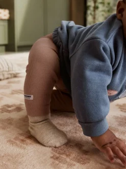 Blauw met dinosaurus - Set met baby-sweatshirt en legging (0mnd-3jr)