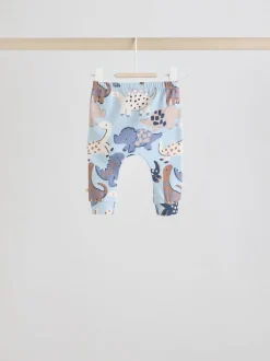 Blauw met dinosaurus - Tops en Leggings 6 -delige babyset (0mnd-3jr)