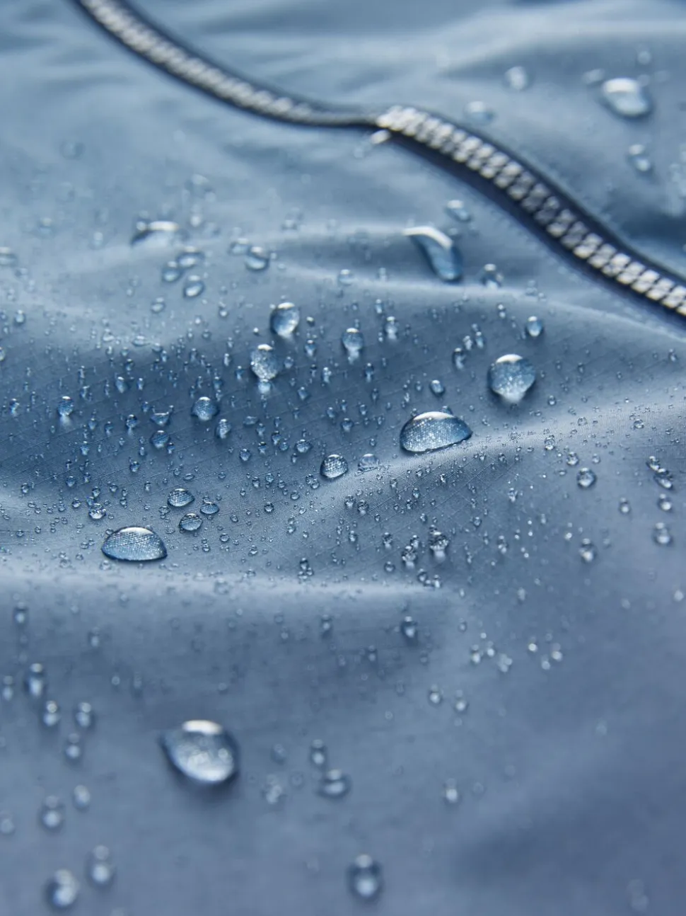 Blauw met dip dye - Waterdicht regenpak met fleecevoering (3 mnd-7 jr)