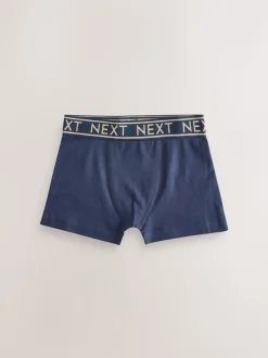 Blauw met goudkleurige tailleband - Verpakking van 7 trunks (2-16jr)
