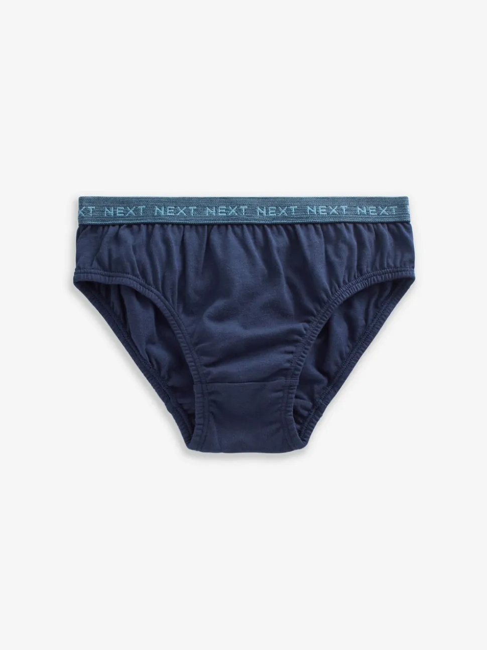 Blauw met jacquard tailleband - 100% katoenen slip verpakking van 5 (1,5 - 16 jr)
