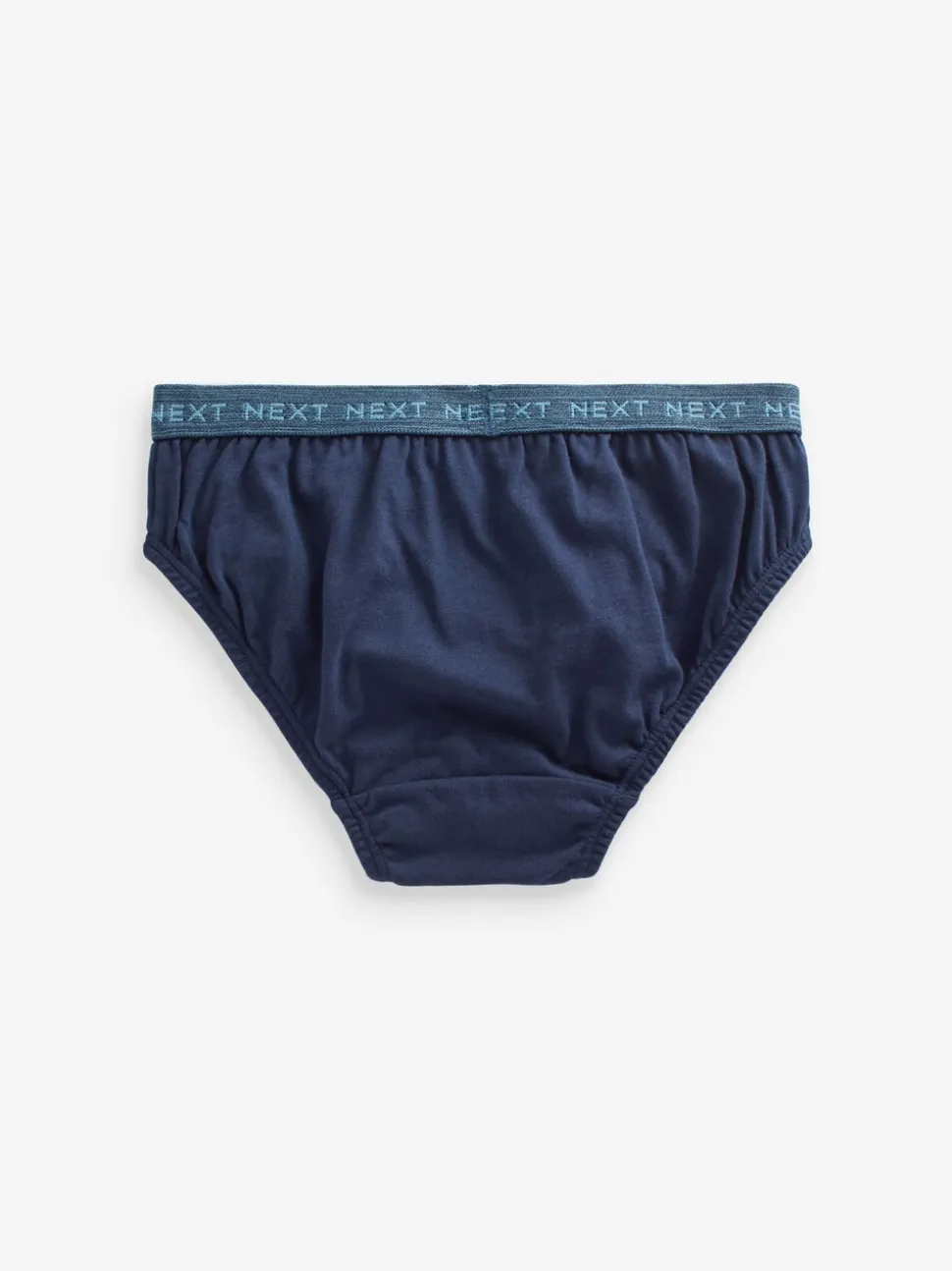 Blauw met jacquard tailleband - 100% katoenen slip verpakking van 5 (1,5 - 16 jr)