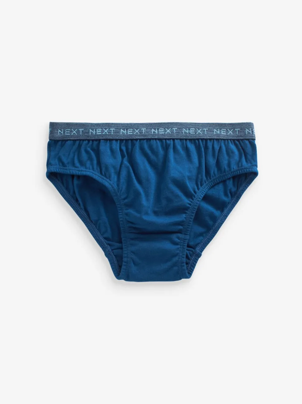 Blauw met jacquard tailleband - 100% katoenen slip verpakking van 5 (1,5 - 16 jr)
