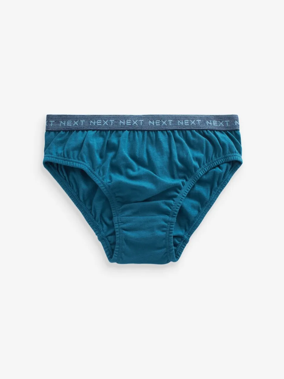Blauw met jacquard tailleband - 100% katoenen slip verpakking van 5 (1,5 - 16 jr)