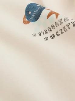 Blauw met space - Babyset van top en Leggings 2 -delig (0mnd-3jr)