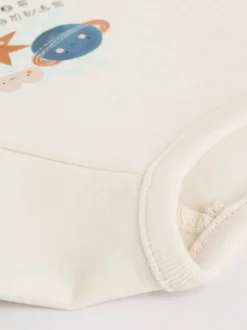Blauw met space - Babyset van top en Leggings 2 -delig (0mnd-3jr)
