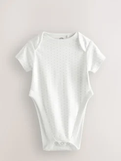 Blauw met sterrenprint - Baby heupdysplasie-rompertjes met korte mouwen 3 stuks