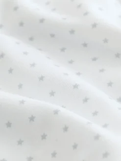 Blauw met sterrenprint - Baby heupdysplasie-rompertjes met korte mouwen 3 stuks