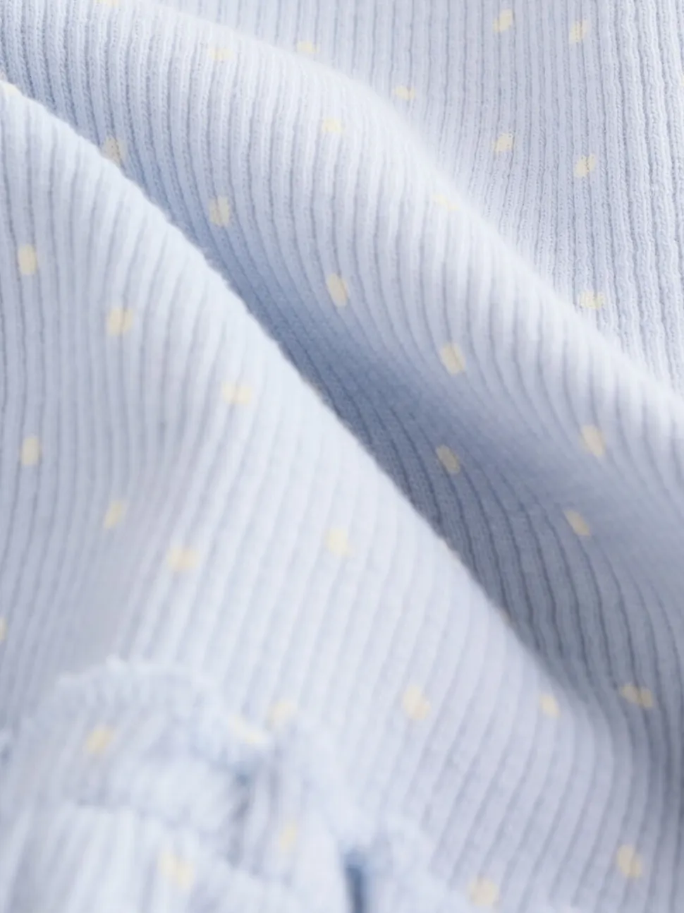Blauw met stippen - Set met babyfriltop met lange mouwen en legging (0mnd-2jr)