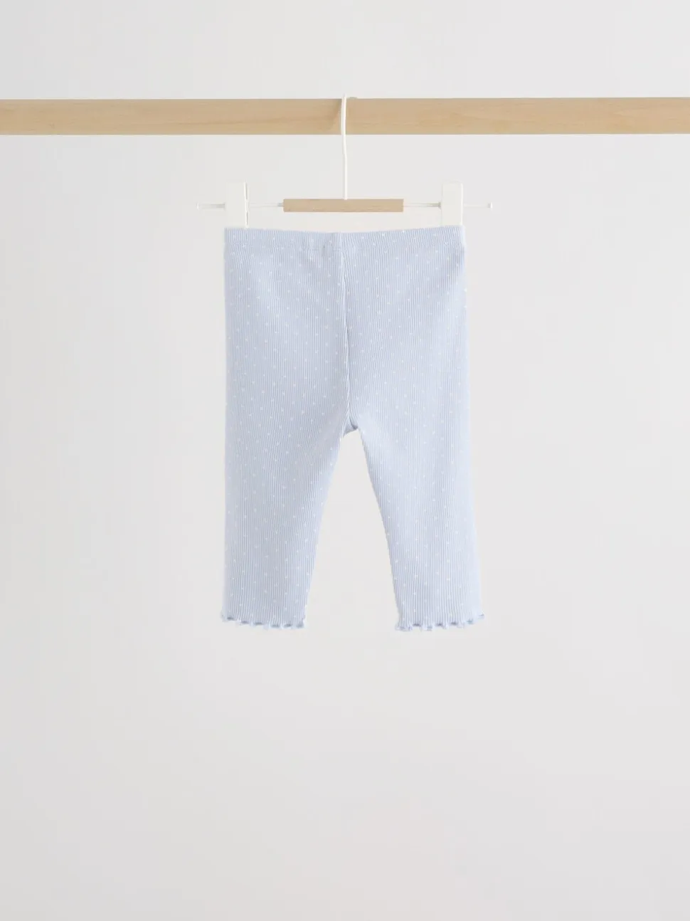 Blauw met stippen - Set met babyfriltop met lange mouwen en legging (0mnd-2jr)