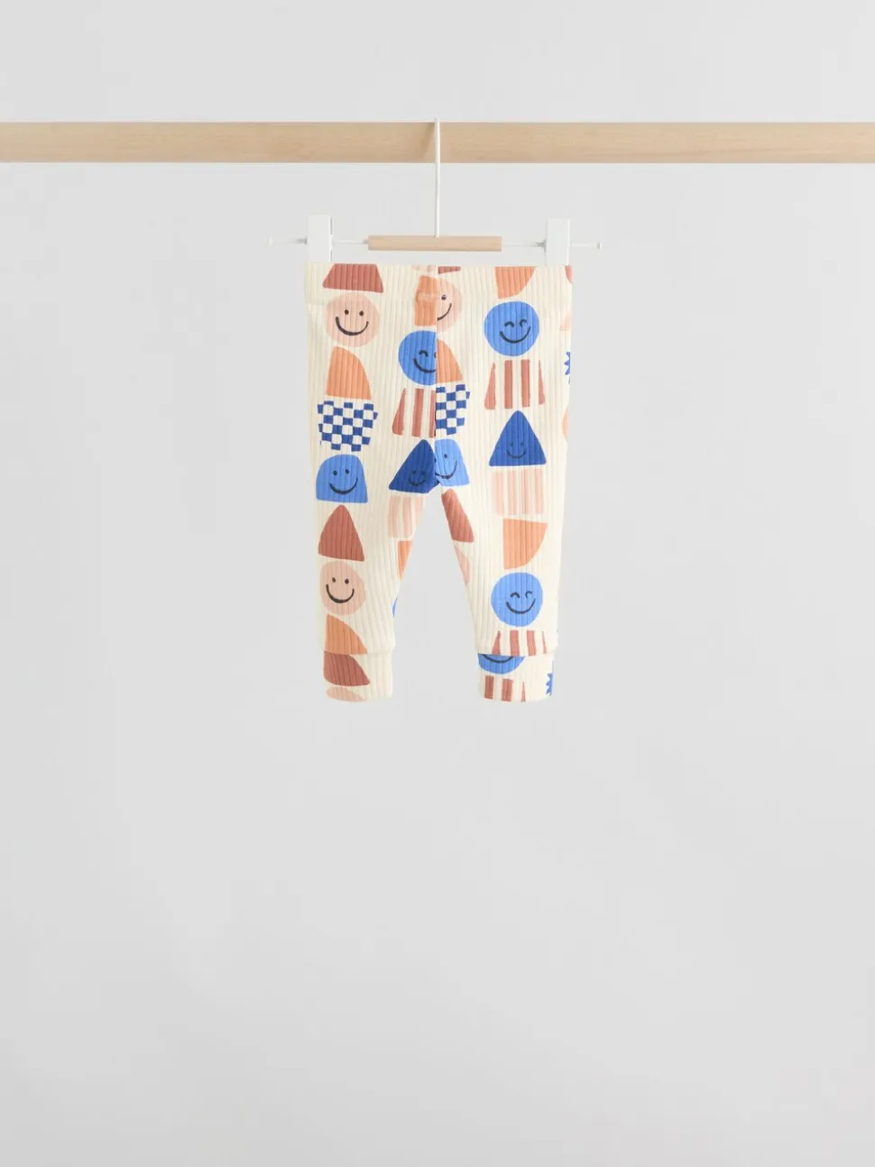 Blauw met vormen - Tops en Leggings 6 -delige babyset (0mnd-3jr)