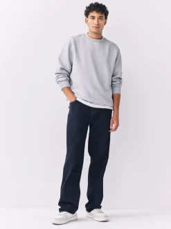 Blauw met wassing - Relaxed fit - Motionflex jeans