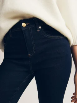 Blauw met wassing - Superzachte bootcut-jeans