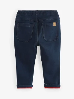 Blauw met wassing - Superzachte jeans met stretch en elastische taille (3 mnd-7 jr)