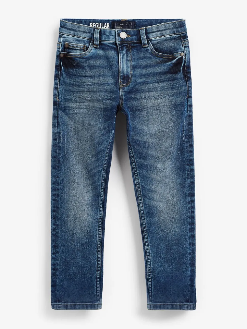 Blauw met zuurwassing - Stretchjeans (3-17jr)