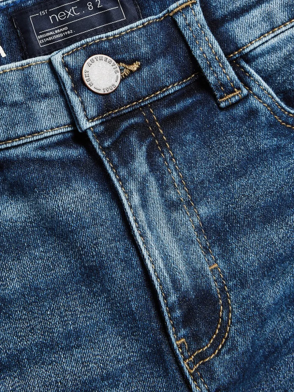 Blauw met zuurwassing - Stretchjeans (3-17jr)