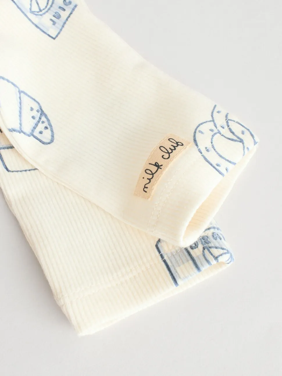 Blauw Milk Club - Tops en Leggings 6 -delige babyset (0mnd-3jr)