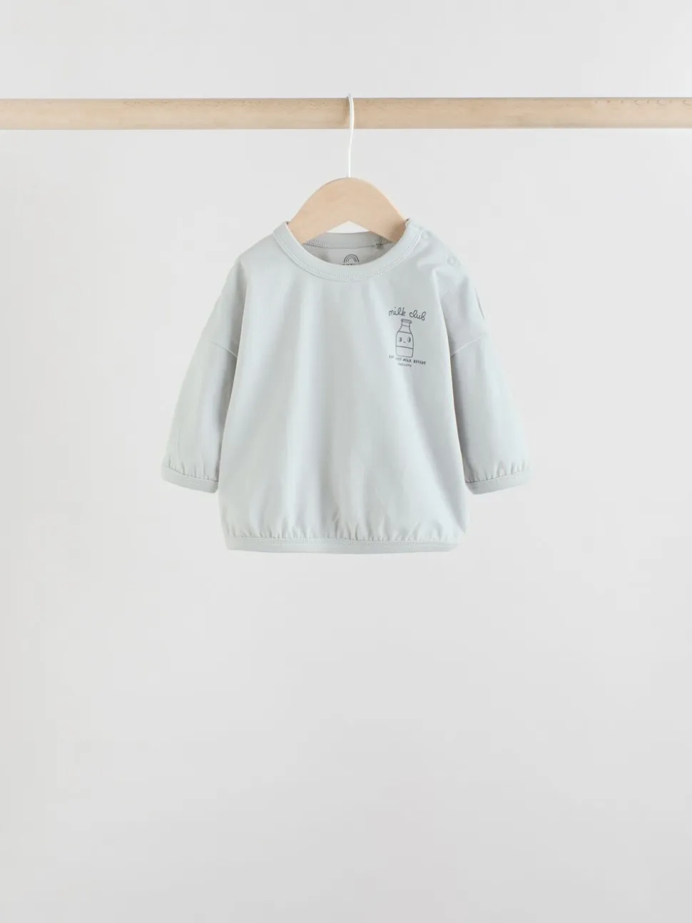 Blauw Milk Club - Tops en Leggings 6 -delige babyset (0mnd-3jr)