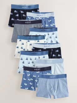 Blauw Mini Voertuig - Verpakking van 10 trunks (1,5-16jr)