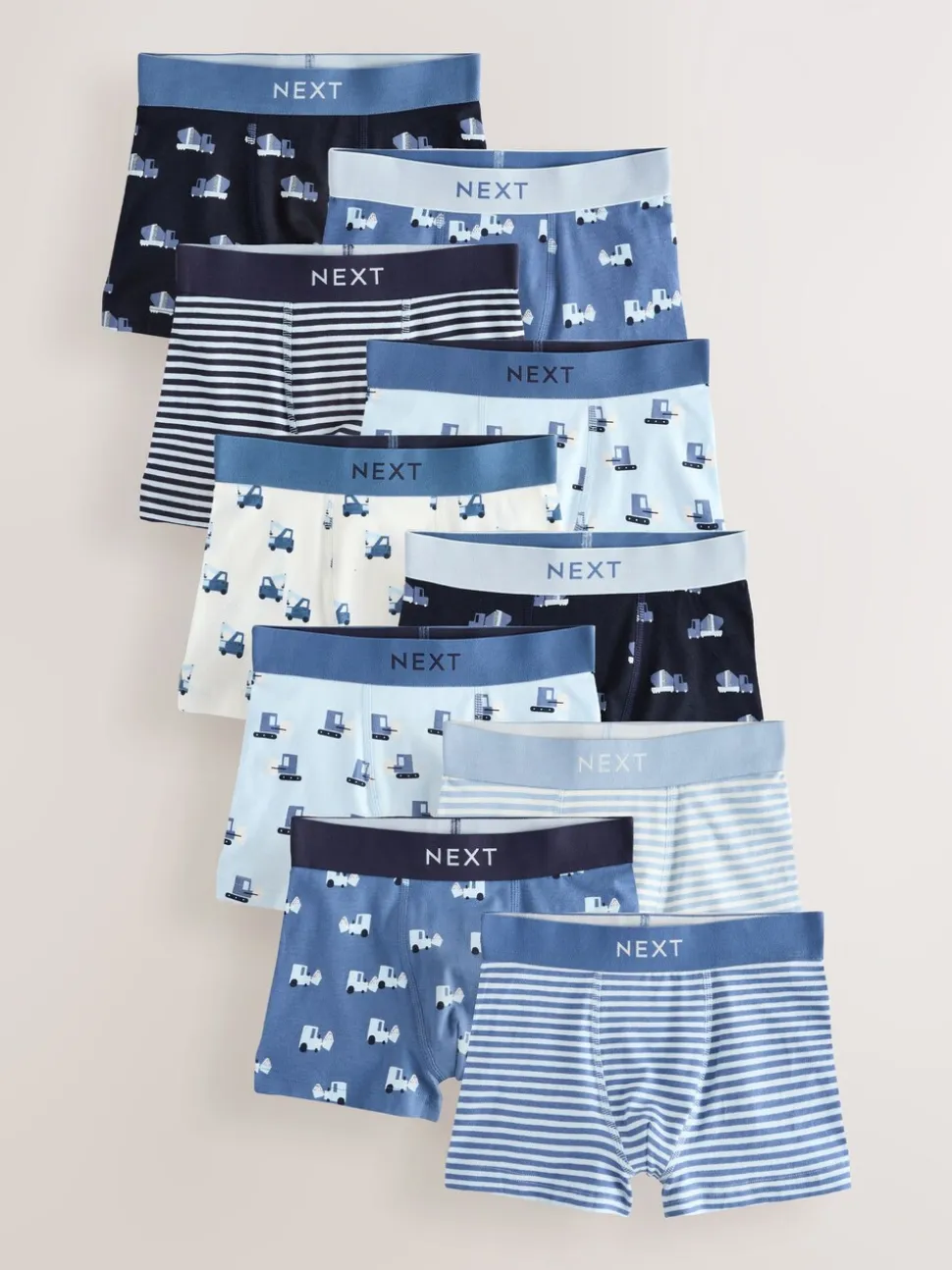 Blauw Mini Voertuig - Verpakking van 10 trunks (1,5-16jr)
