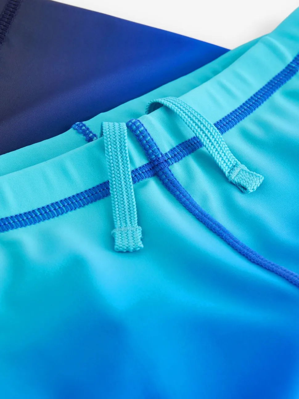 Blauw Ombre - Stretch zwemshorts (3-16 jr)