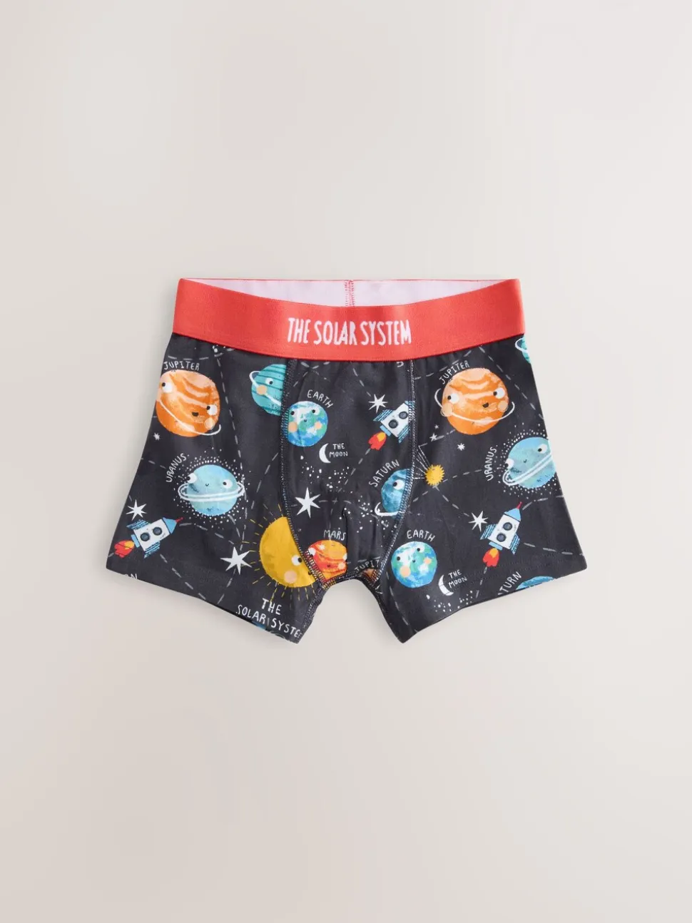Blauw ruimteprint - Junior karakter trunks 5 verpakking (1,5-16jr)