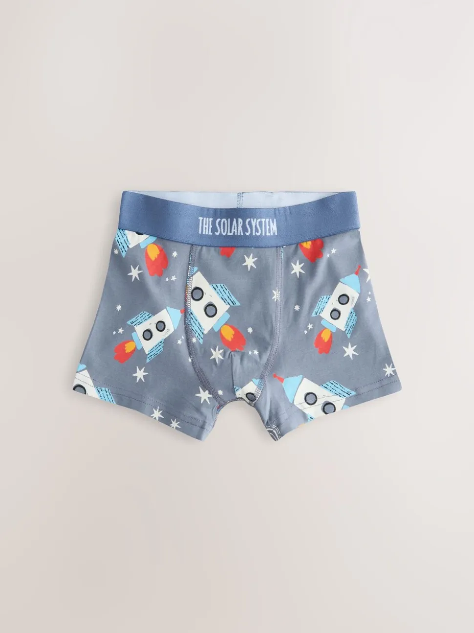 Blauw ruimteprint - Junior karakter trunks 5 verpakking (1,5-16jr)