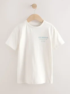 Blauw Schaduw - Set van geruit overhemd met lange mouwen en T-shirt 2 stuks (3-16jaar)