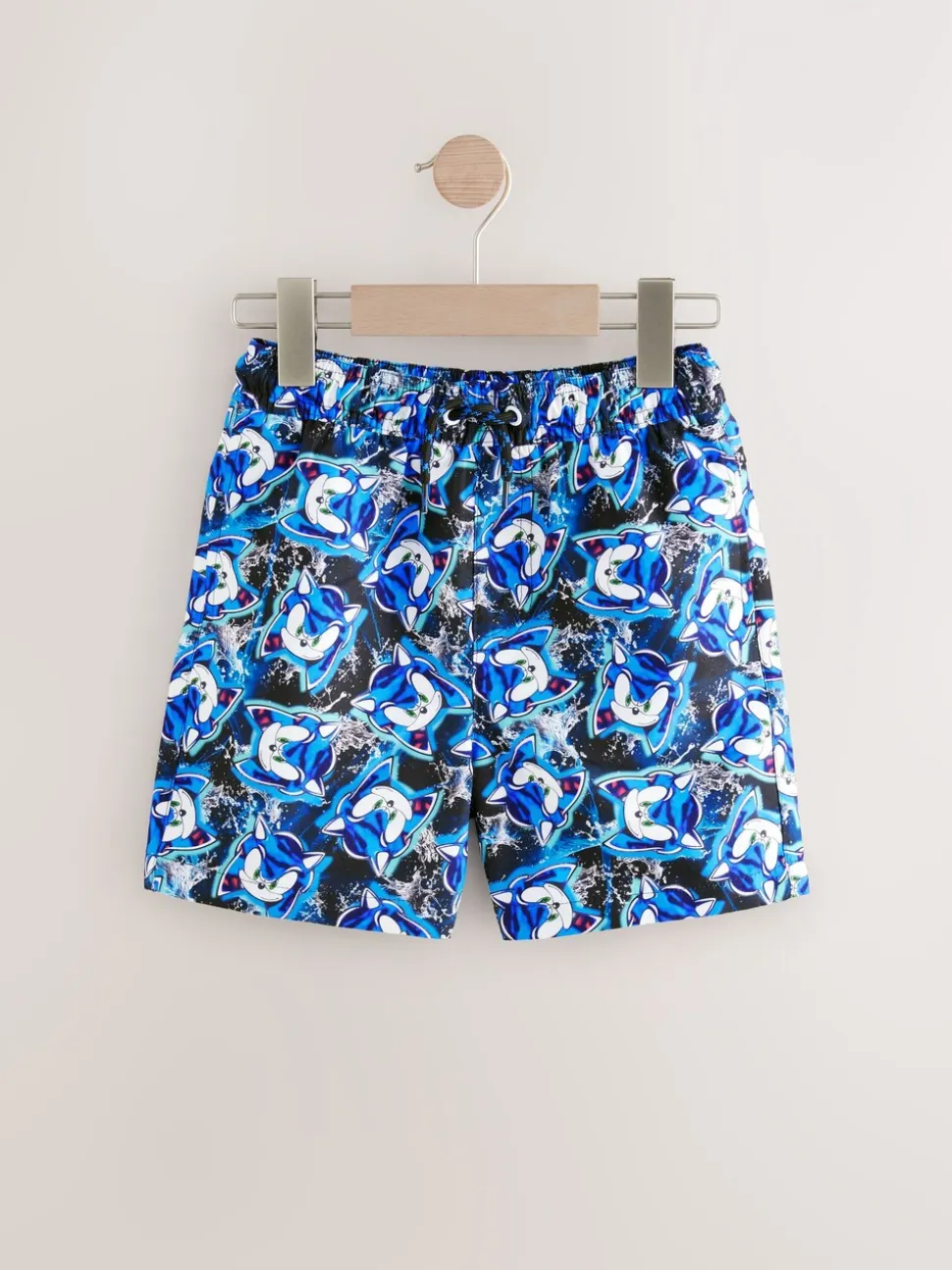 Blauw Sonic - Zwemshort (3-16 jr)