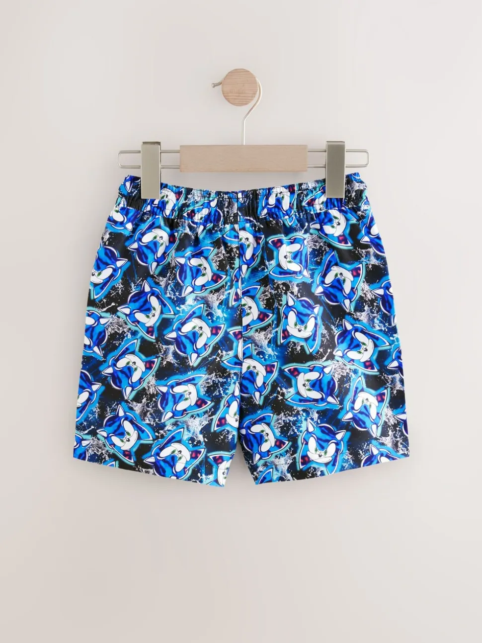 Blauw Sonic - Zwemshort (3-16 jr)