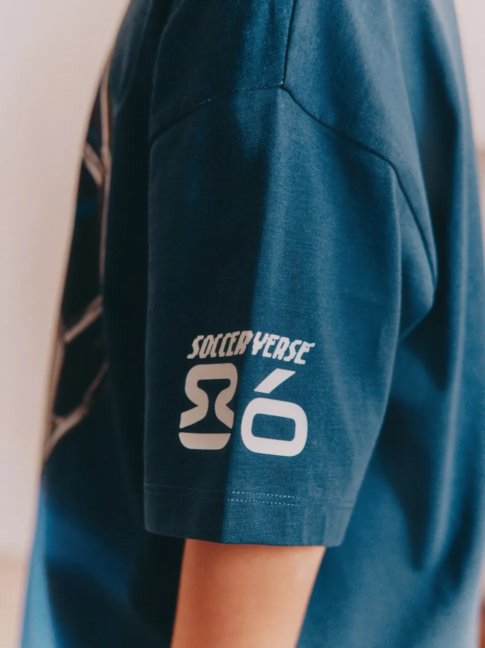 Blauw voetbal - Set van 2 pyjama's met short (3-16 jr)