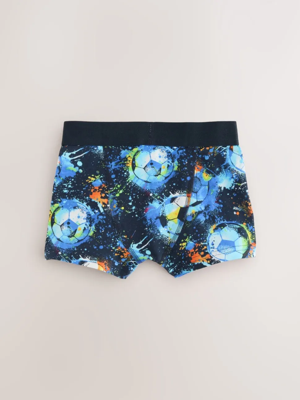 Blauw voetbalprint - Verpakking van 5 boxers (2-16jr)