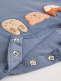 Blauw Woodland - Babyset van top en Leggings 2 -delig (0mnd-3jr)