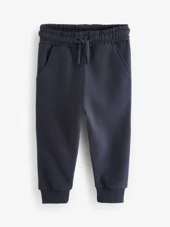 Blauw/antracietgrijs/zwart - Verpakking van 3 zachte joggingbroeken (3 mnd-7 jr)