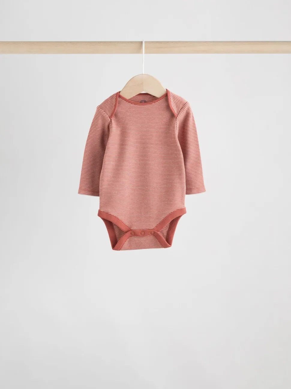 Blauw/bruin - Set van 5 rompers met lange mouwen