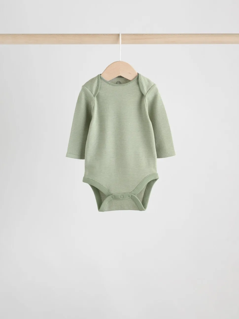 Blauw/bruin - Set van 5 rompers met lange mouwen