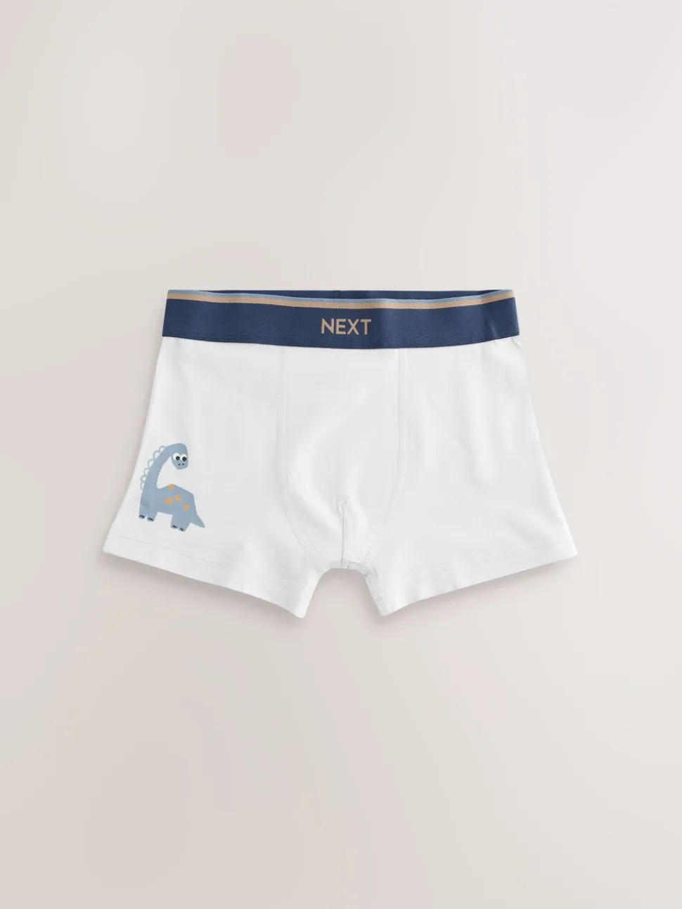 Blauw/bruin met dinoprint - Verpakking van 5 trunks (1,5-12jr)