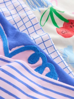 Blauw/crèmekleurig - Top & Cycle Shorts Set 2 Pack (3mths-7yrs)