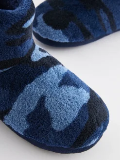 Blauwe Camo - Pantoffellaars