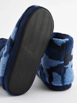 Blauwe Camo - Pantoffellaars