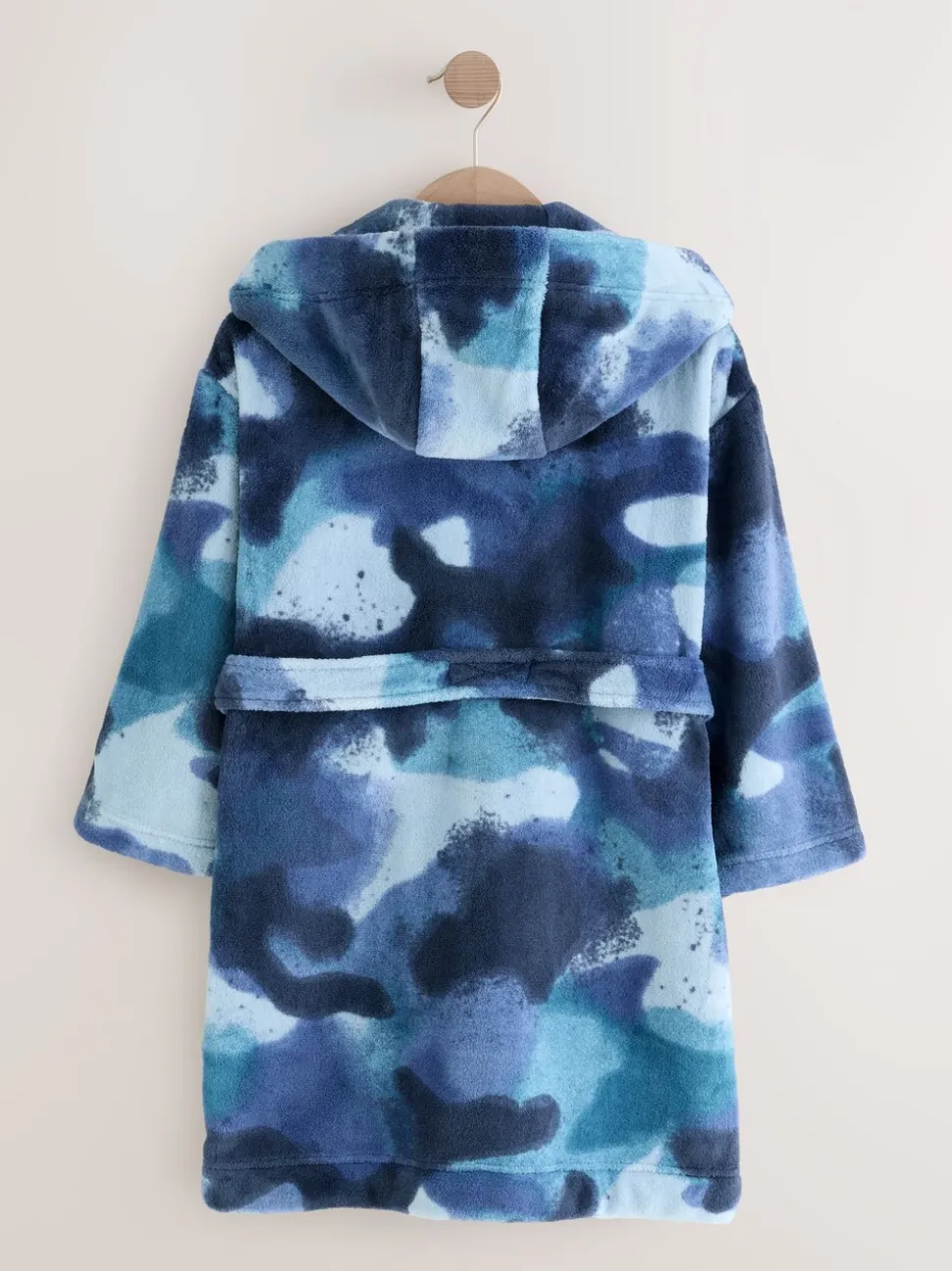 Blauwe camouflage spray - Damesbadjas (3-16jaar)