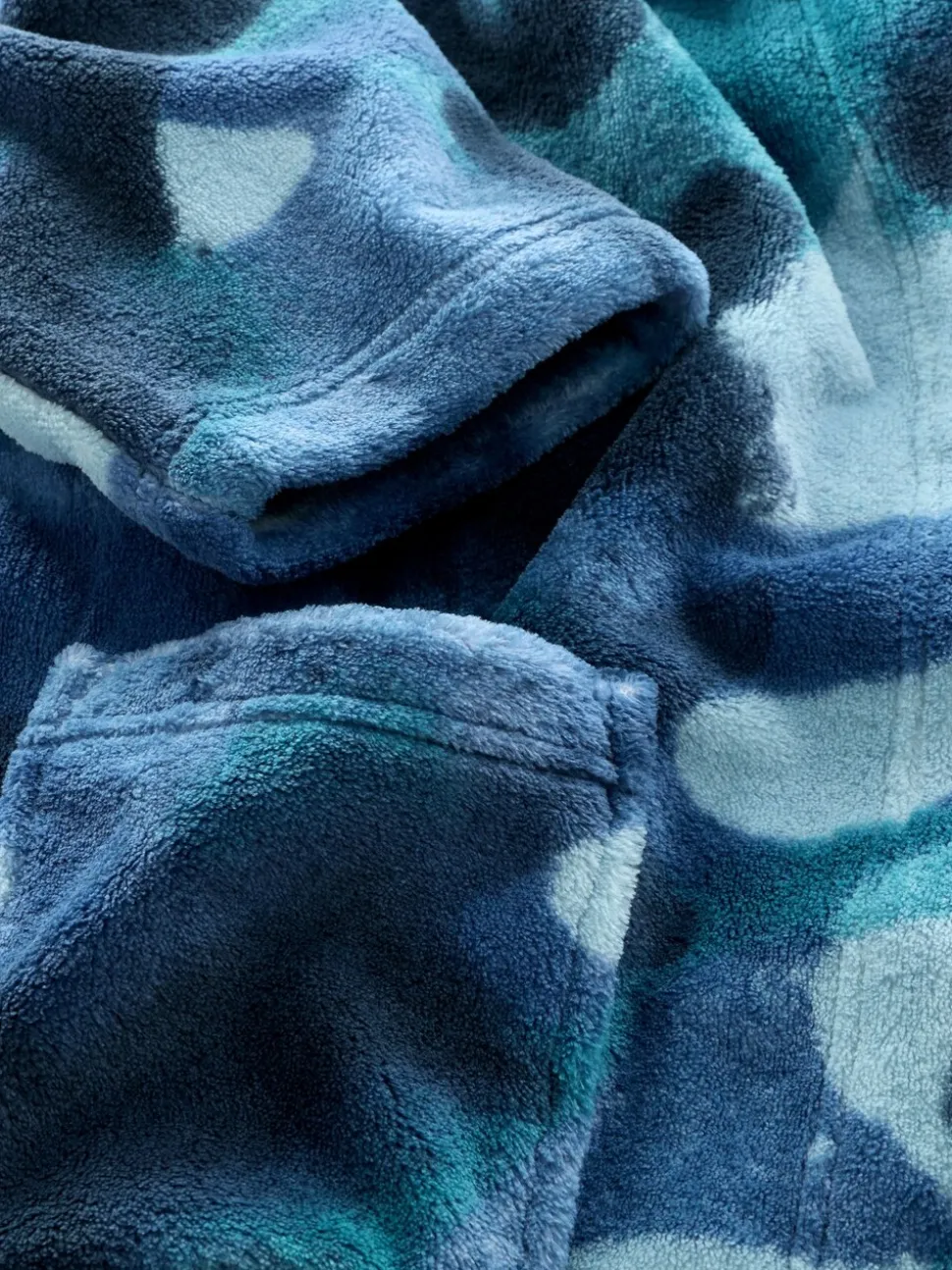Blauwe camouflage spray - Damesbadjas (3-16jaar)