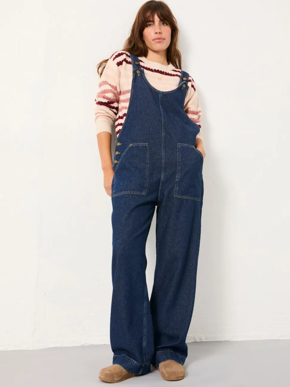 Blauwe denim - FatFace Dungaree