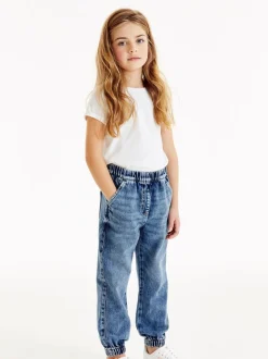 Blauwe denim - Joggingbroek (3-16 jr)