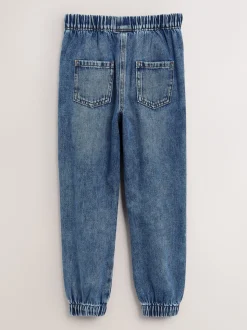 Blauwe denim - Joggingbroek (3-16 jr)