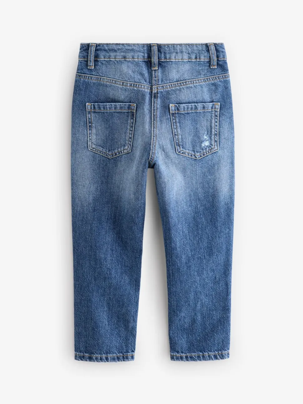 Blauwe denim - Mom 100% katoenen jeans (3-16jaar)