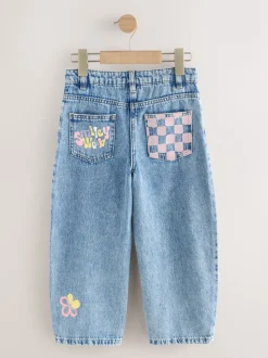 Blauwe denim - SmileyWorld® Barrel Jeans (3-16jr)